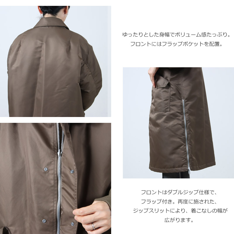 08sircus(ゼロエイトサーカス) 08sircus × TAION Down long MA-1 reversible