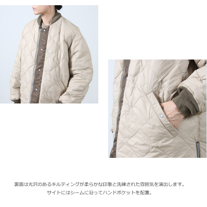 08sircus(ゼロエイトサーカス) 08sircus × TAION Down long MA-1 reversible