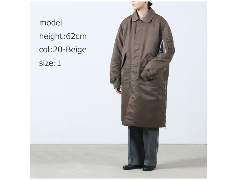 08sircus(ゼロエイトサーカス) 08sircus × TAION Down long MA-1 reversible