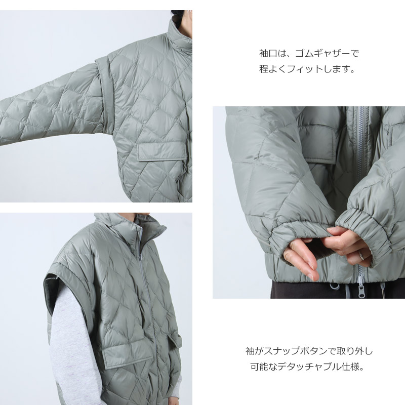 08sircus(ゼロエイトサーカス) 08sircus × TAION Down detachable short blouson reversible