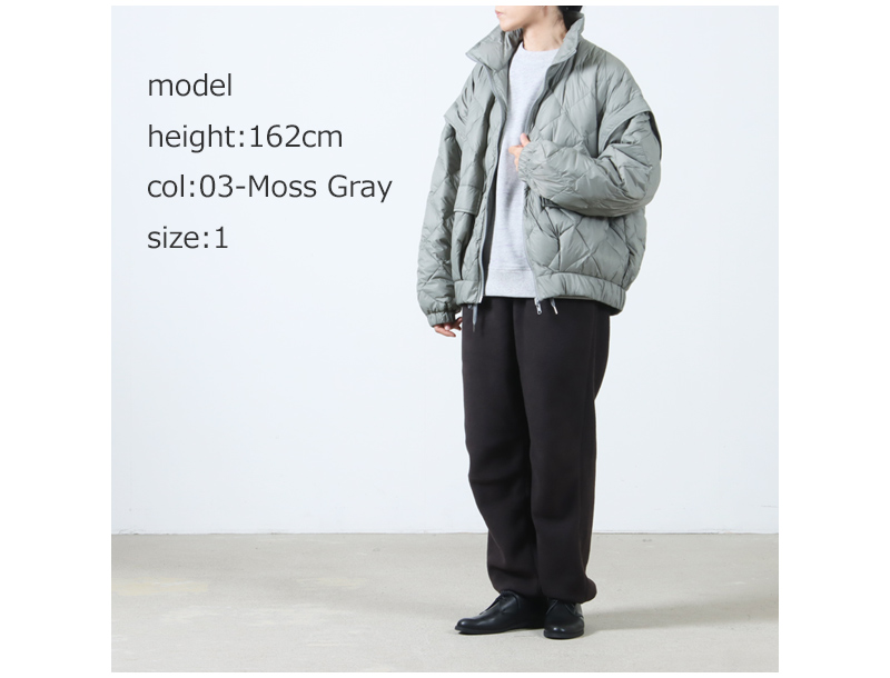 08sircus(ゼロエイトサーカス) 08sircus × TAION Down detachable short blouson reversible