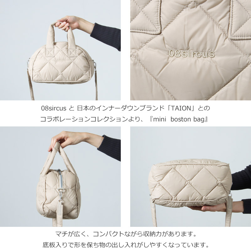 08sircus(ゼロエイトサーカス) 08sircus × TAION Down mini  boston bag