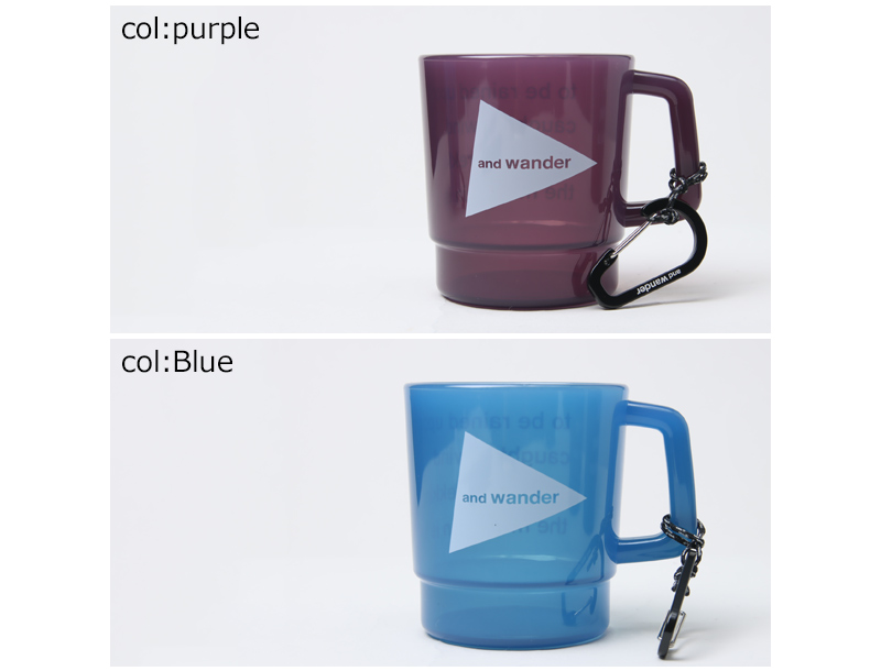 and wander(アンドワンダー) and wander logo PP mug
