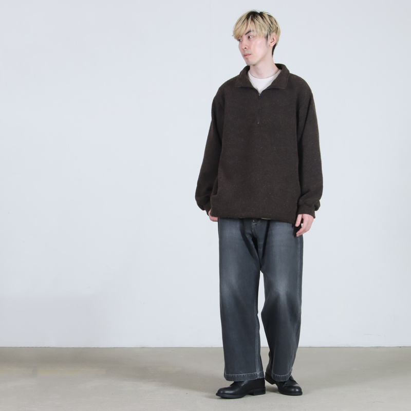 A VONTADE(ア ボンタージ) Wool Pile Half Zip Jacket
