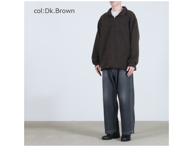 A VONTADE(ア ボンタージ) Wool Pile Half Zip Jacket