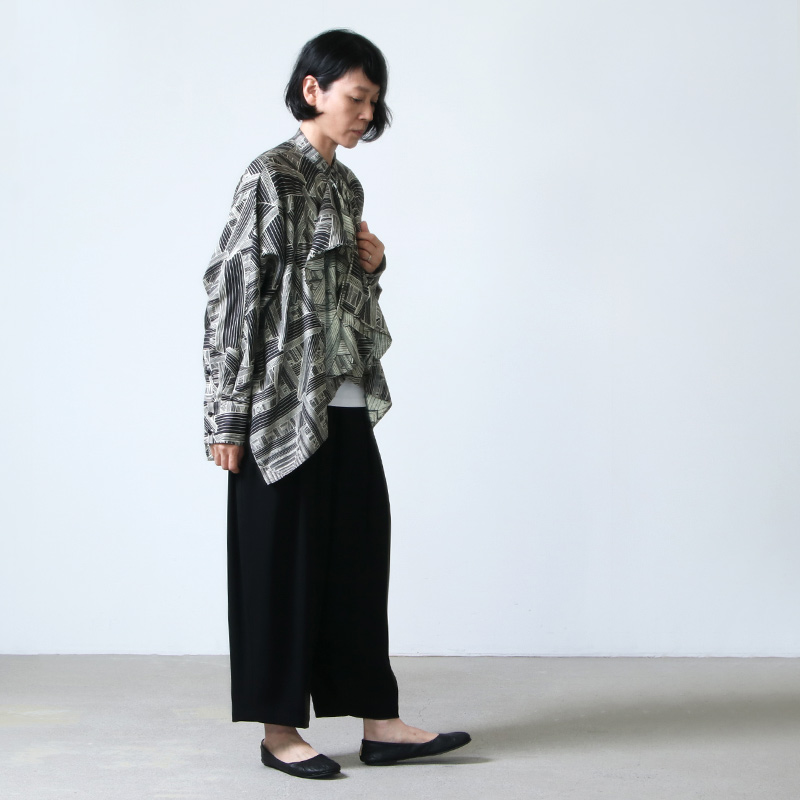 beautiful people(ӥ塼ƥեԡץ) geometric satinflare blouse