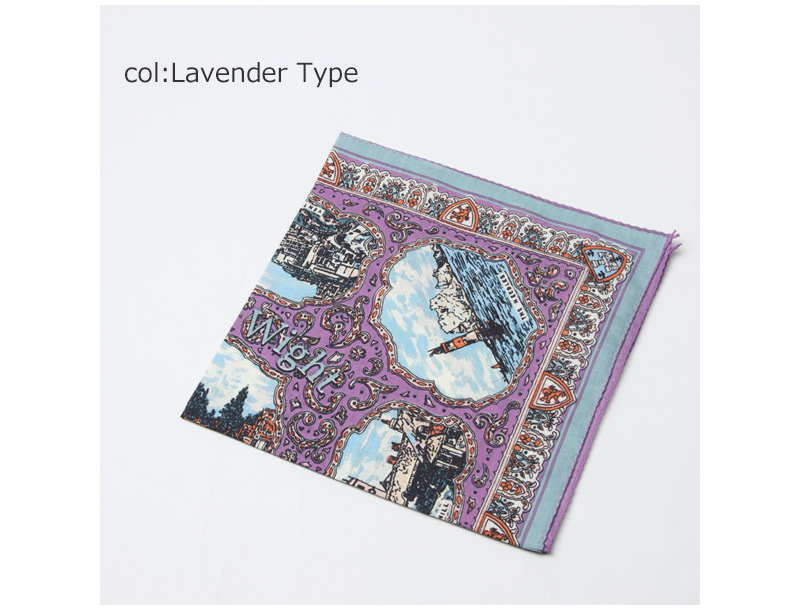 BINDU(ビンドゥー) Bandana Wight Map - Lavender Type