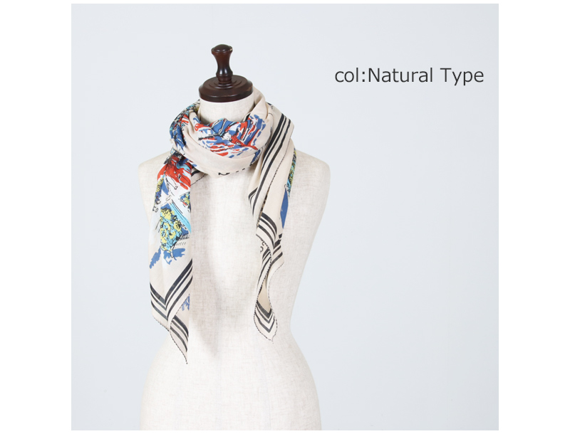 BINDU(ビンドゥー) Scarf Paris - Natural Type