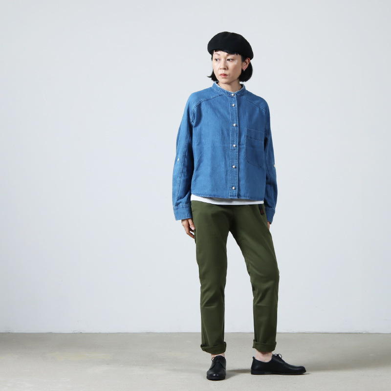 blanc basque(ブランバスク) 8ozデニムシャツ