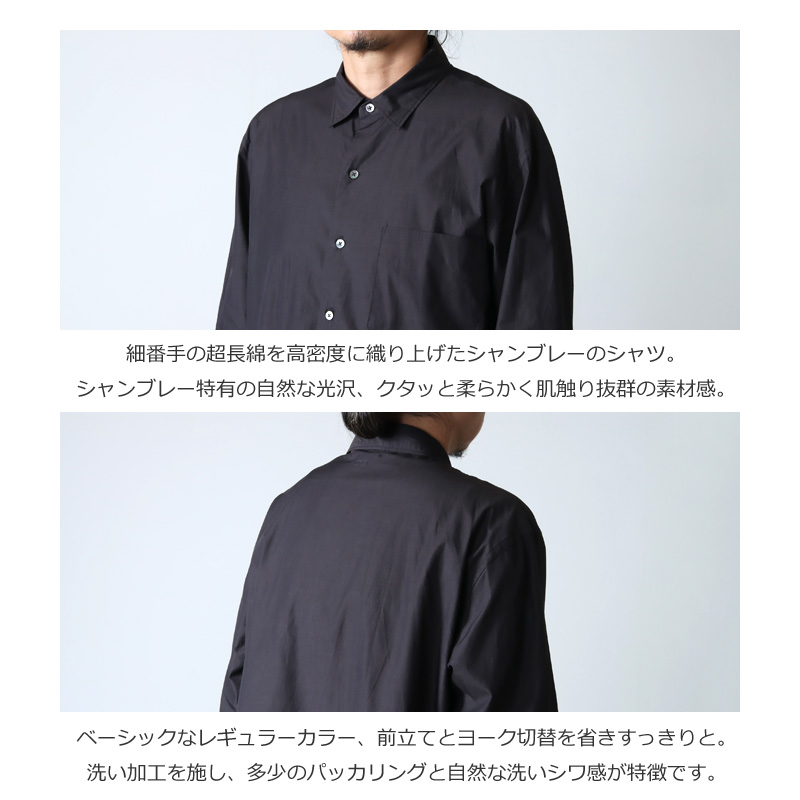 blurhms(֥顼ॹ) High Coumt Chambray Shirt