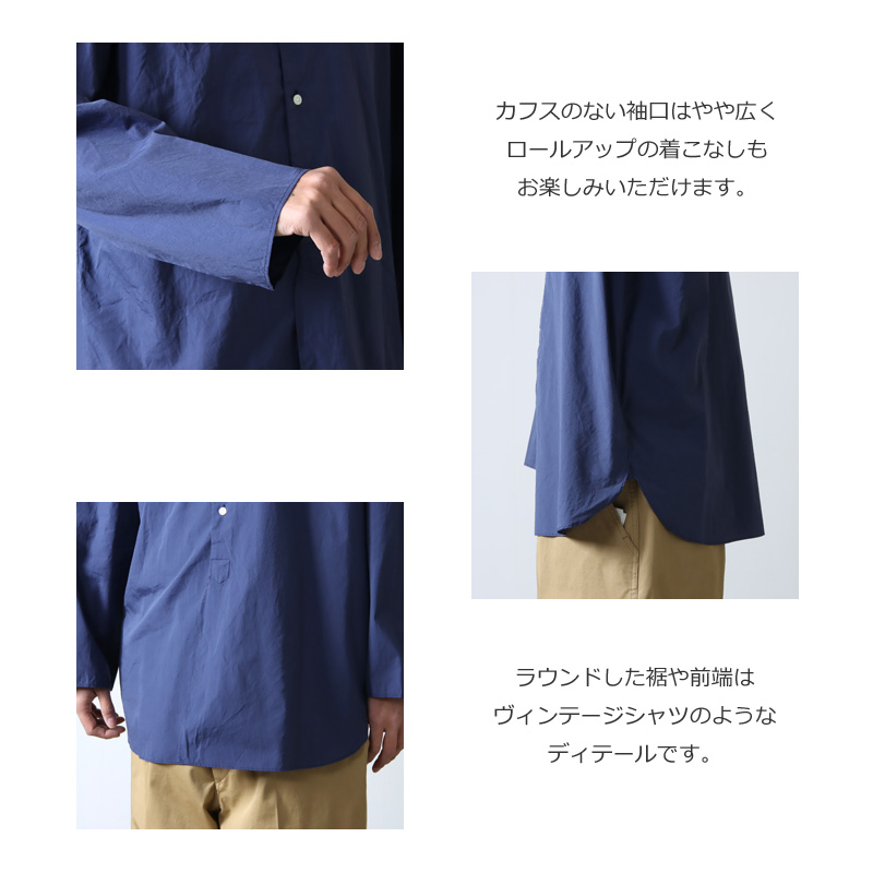 blurhms(֥顼ॹ) Chambray Cuffless Shirt