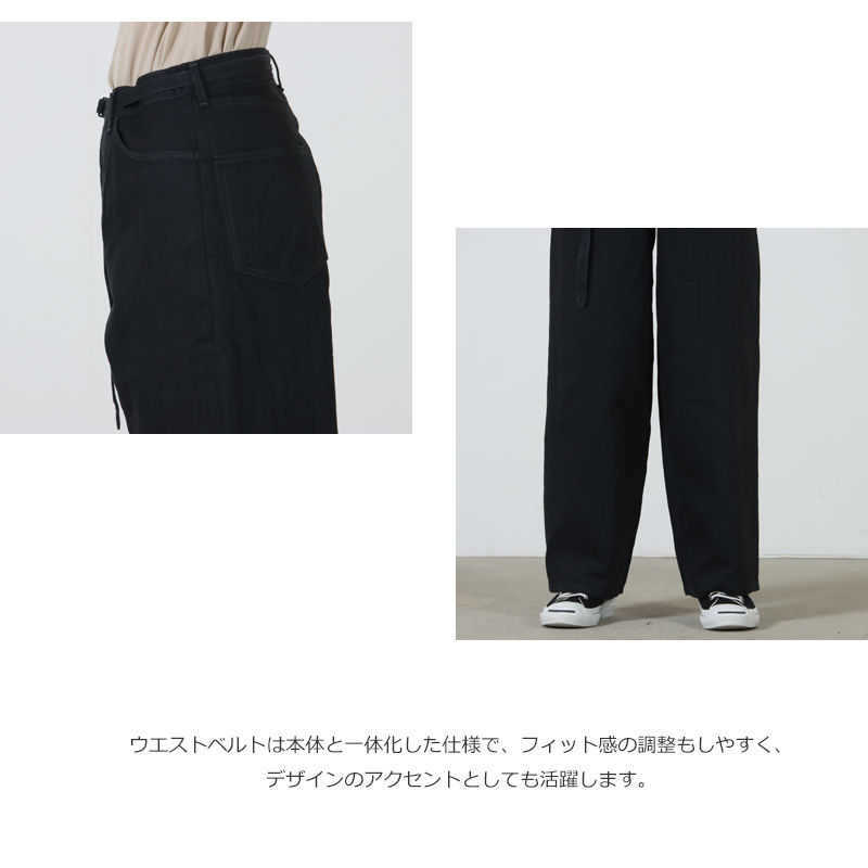blurhms(ブラームス) 12.9oz Denim Bias Belted Pants