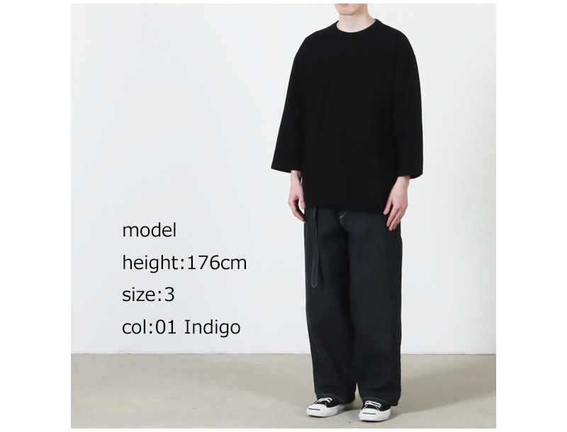 blurhms(ブラームス) 12.9oz Denim Bias Belted Pants