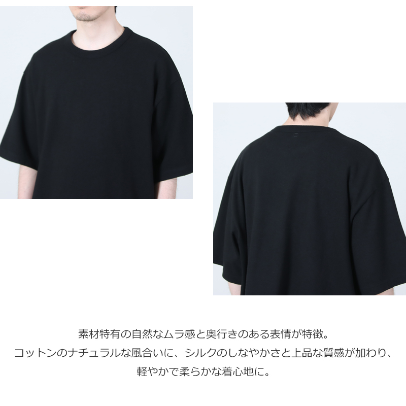 blurhms(ブラームス) Co/Silk Nep Tee S/S
