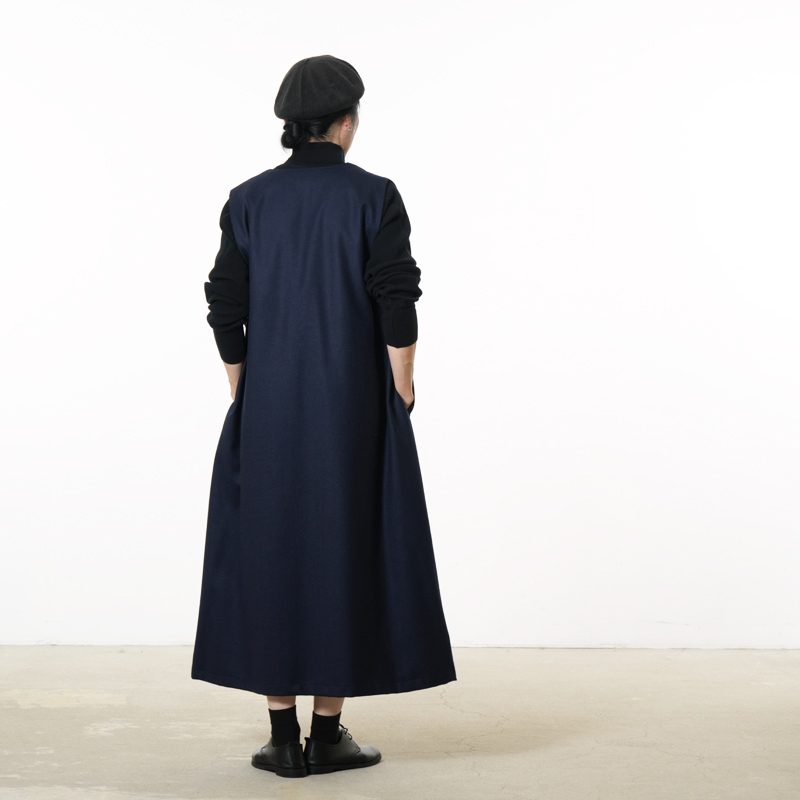 Charpentier de Vaisseau(シャルパンティエ ドゥ ヴェッソ) Darrel Washable Wool Dress