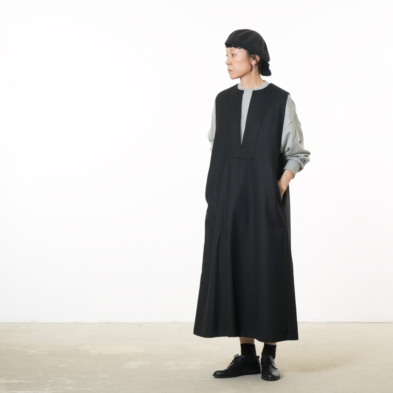 Charpentier de Vaisseau(シャルパンティエ ドゥ ヴェッソ) Darrel Washable Wool Dress