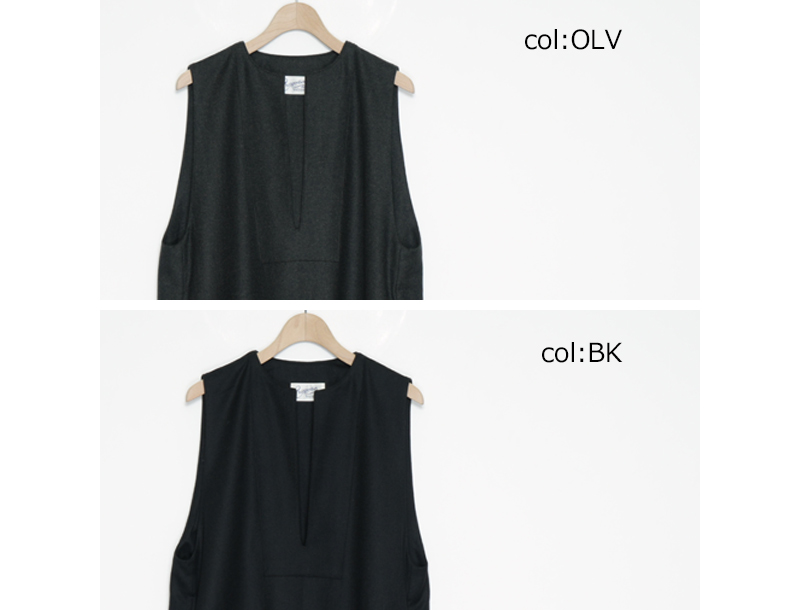Charpentier de Vaisseau(シャルパンティエ ドゥ ヴェッソ) Darrel Washable Wool Dress