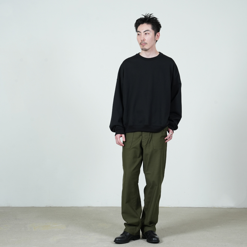CIOTA(シオタ) Cotton Back-Sateen Baker Pants (Wide Tapered)(One Wash)