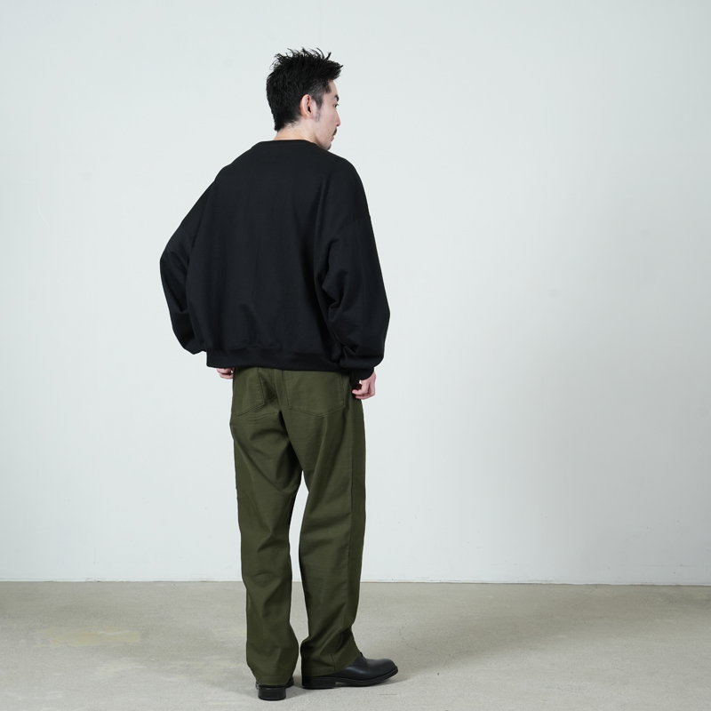 CIOTA(シオタ) Cotton Back-Sateen Baker Pants (Wide Tapered)(One Wash)