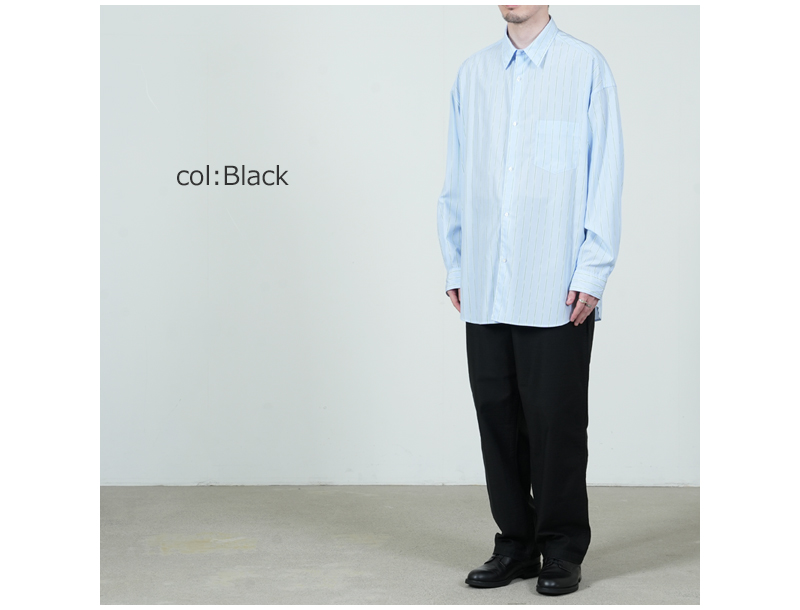 CIOTA(シオタ) Cotton Back-Sateen Baker Pants (Wide Tapered)(One Wash)