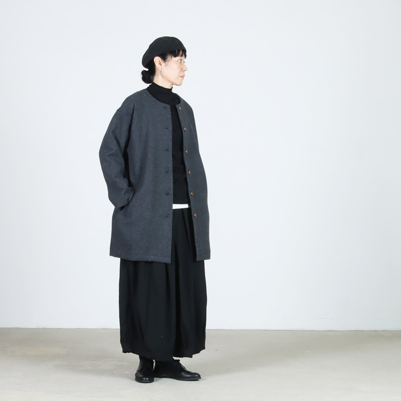 Commencement(コメンスメント) No collar wool coat