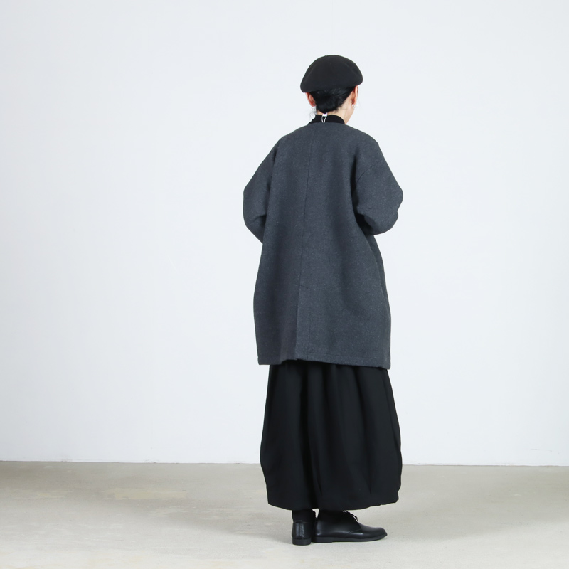 Commencement(コメンスメント) No collar wool coat