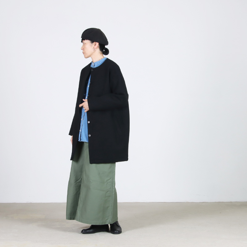 Commencement(コメンスメント) No collar wool coat