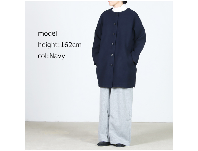 Commencement(コメンスメント) No collar wool coat