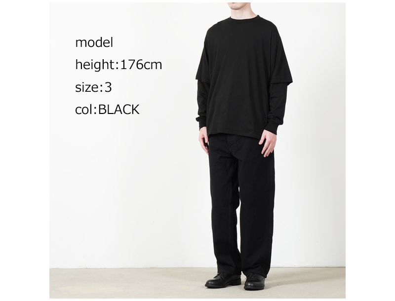 COMOLI(コモリ) THINコットン レイヤードTシャツ