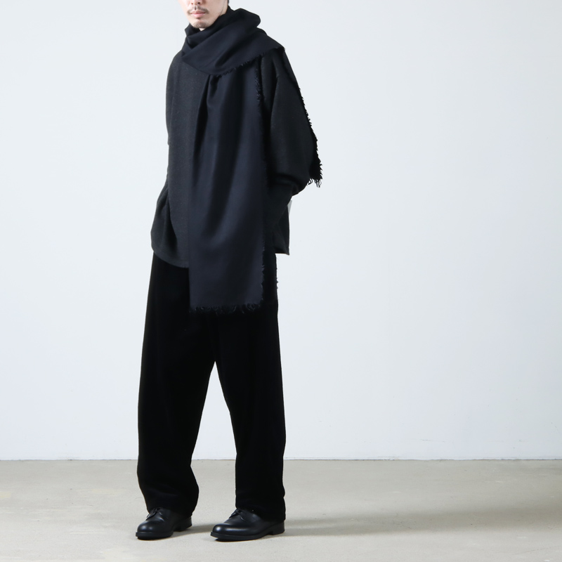 COMOLI(コモリ) カシミヤシルク 製品染ストール