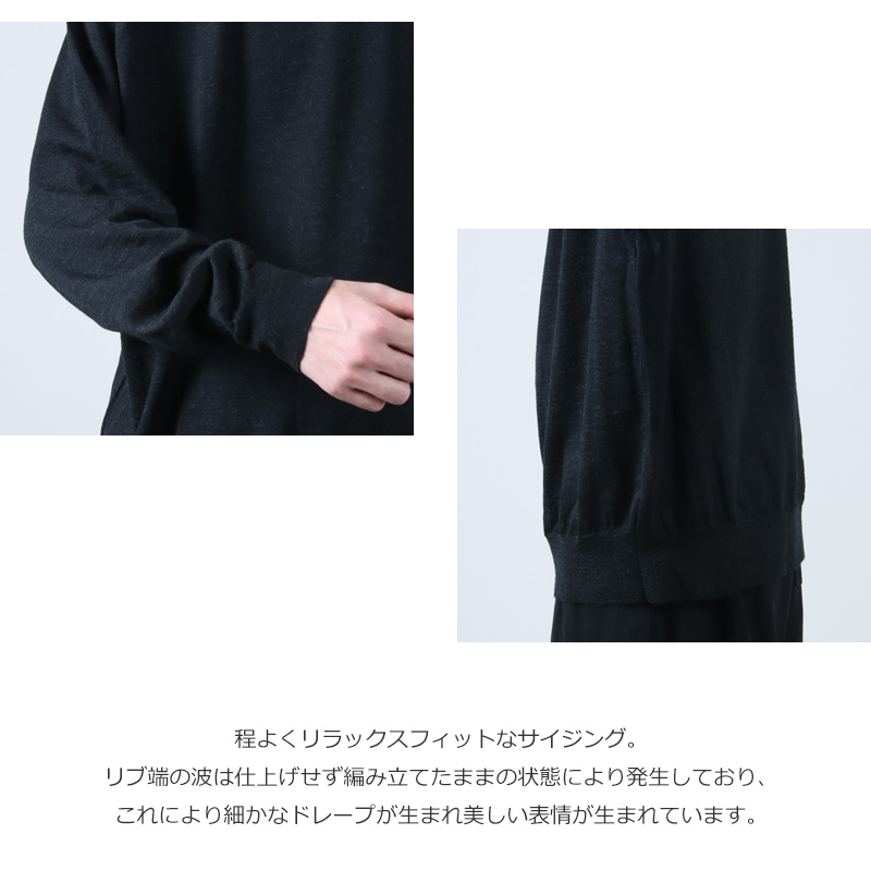 COMOLI(コモリ) ウール クルーネックニット