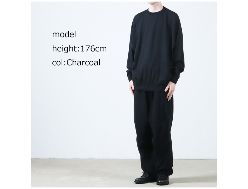 COMOLI(コモリ) ウール クルーネックニット