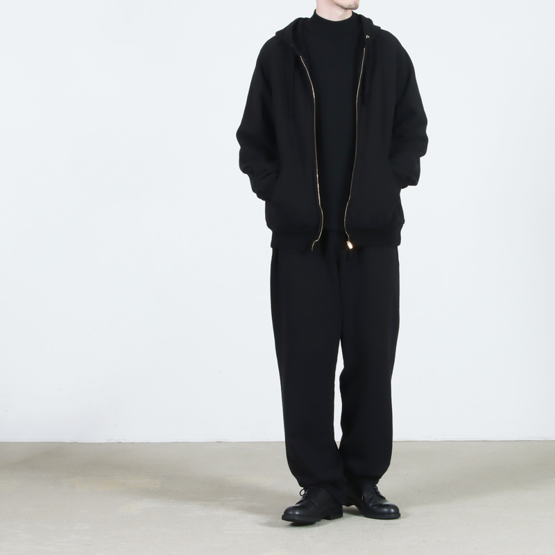 COMOLI(コモリ) コットン裏毛 ジップパーカ