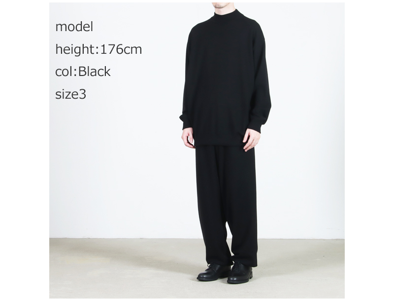 COMOLI(コモリ) ウール モックネックニット