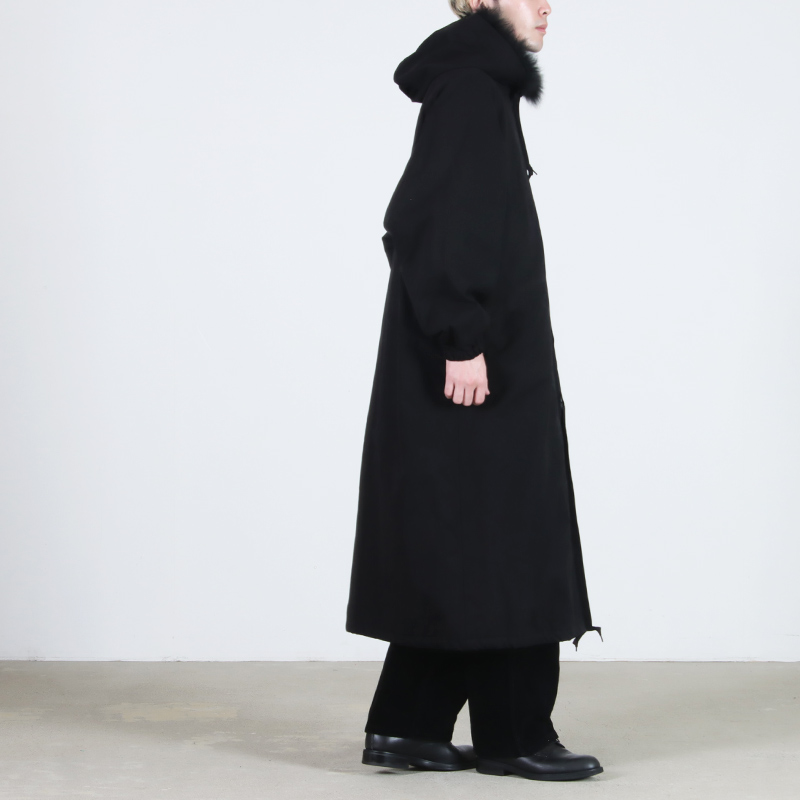 COMOLI(コモリ) フーデッド ロングコート