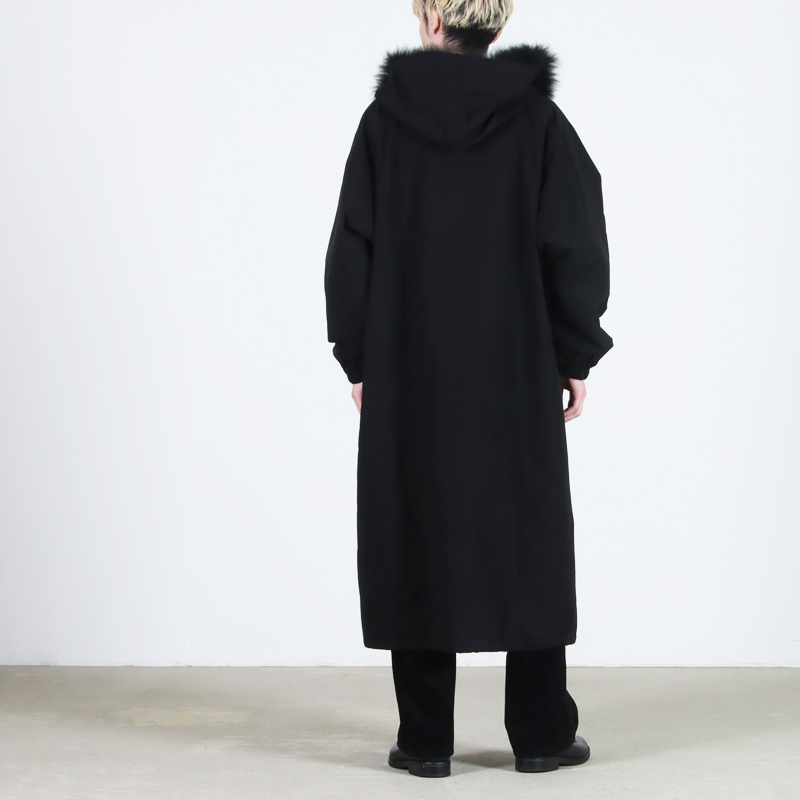 COMOLI(コモリ) フーデッド ロングコート