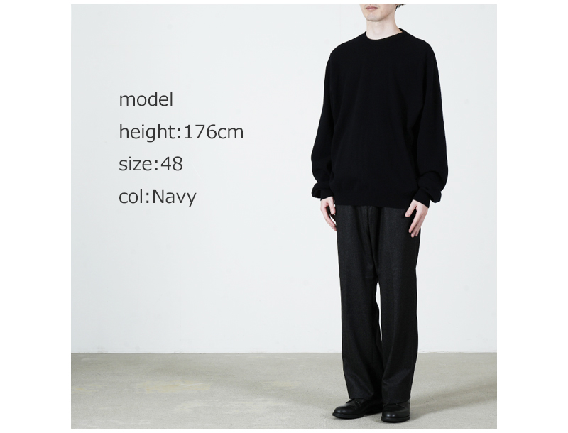 COMOLI(コモリ) SCOTT&CHARTERS別注 クルーネックニット