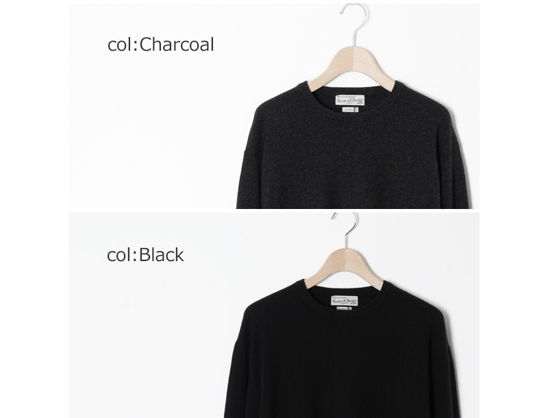 COMOLI(コモリ) SCOTT&CHARTERS別注 クルーネックニット