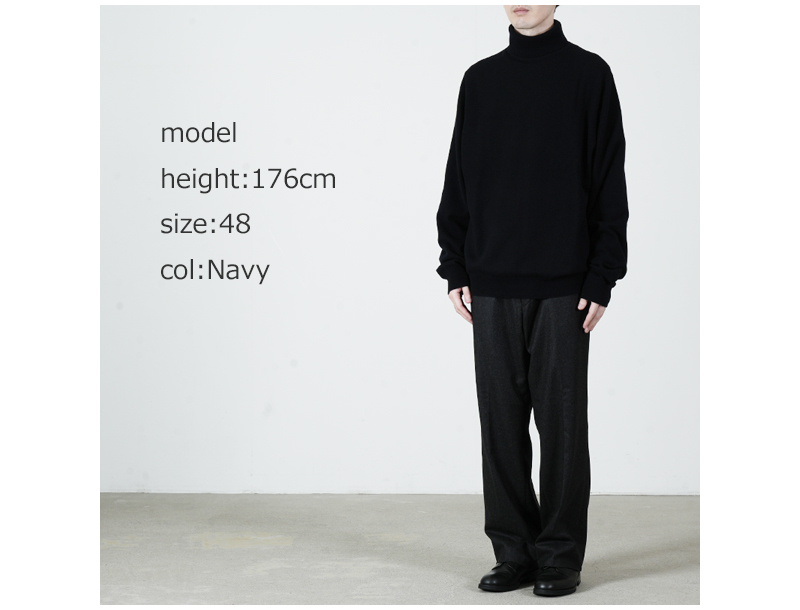 COMOLI(コモリ) SCOTT&CHARTERS別注 タートルネックニット