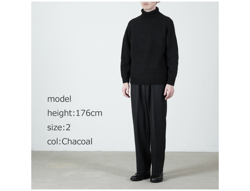 COMOLI(コモリ) ウールフラノ パンツ