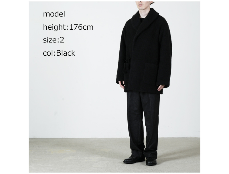 COMOLI(コモリ) カシミヤ ショールカラーコート