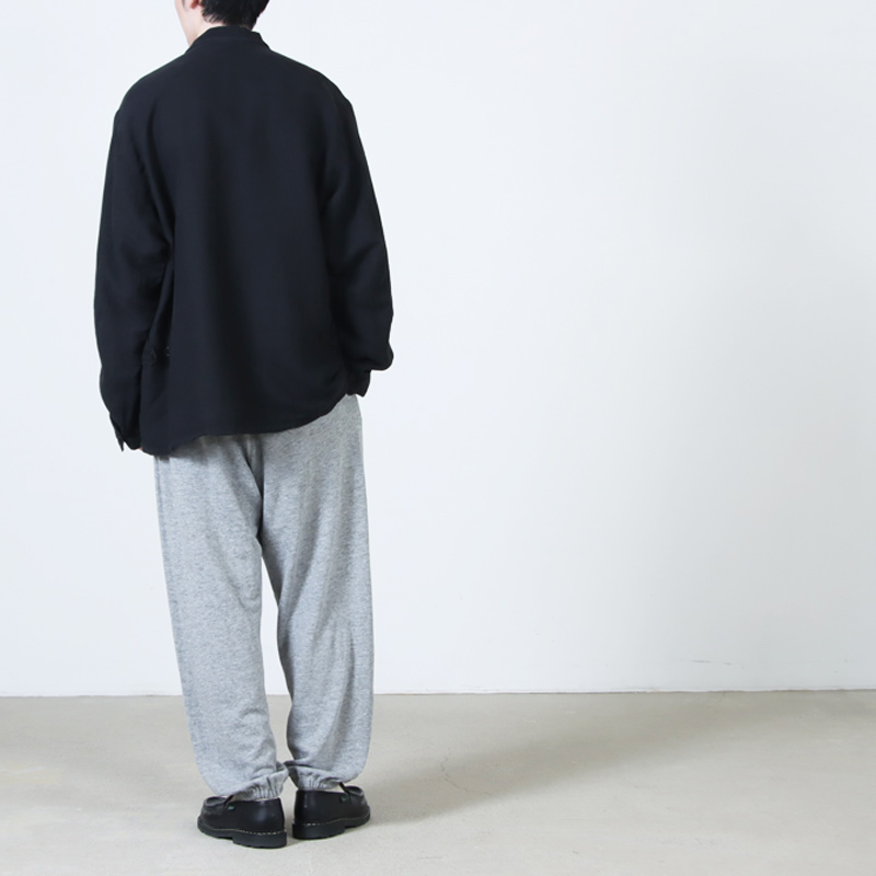 COMOLI(コモリ) グレー裏毛 クルーネック