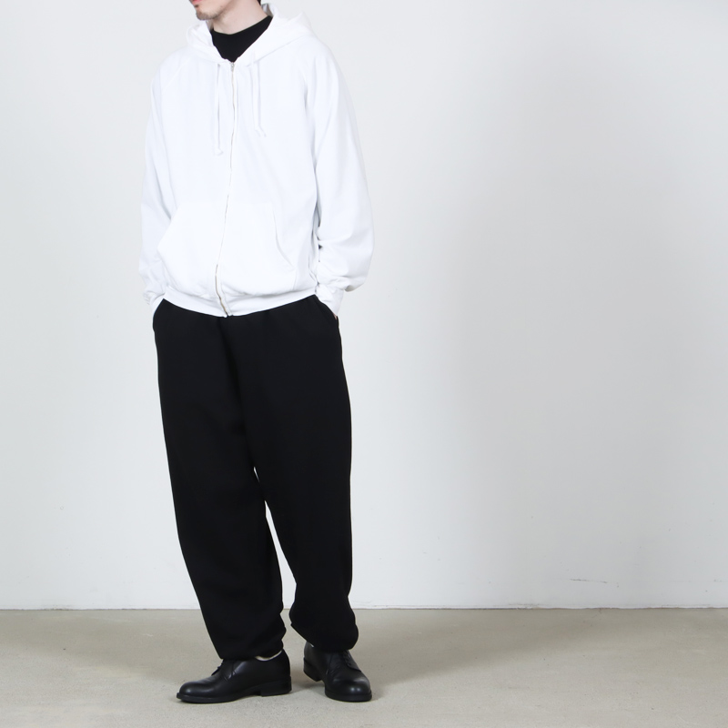 COMOLI(コモリ) LWコットン裏毛 ジップパーカ