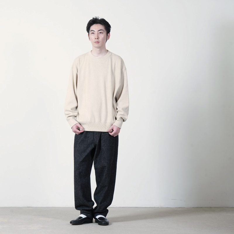 crepuscule(クレプスキュール) Co/He Rib Sweat P/O