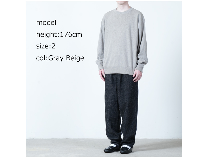 crepuscule(クレプスキュール) Co/He Rib Sweat P/O