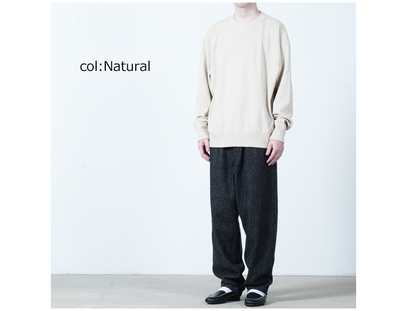 crepuscule(クレプスキュール) Co/He Rib Sweat P/O