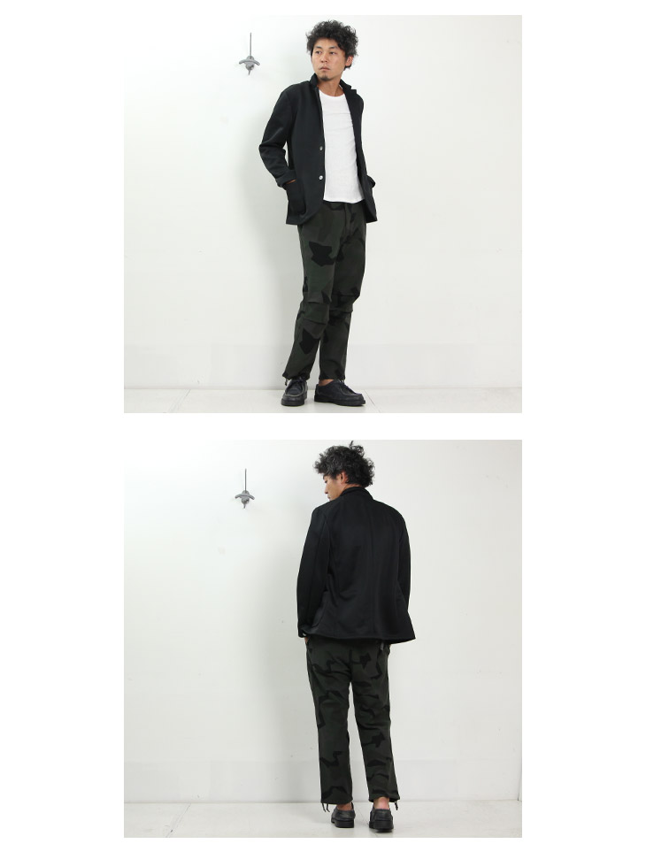CURLY(꡼) REV CAMO TROUSERS