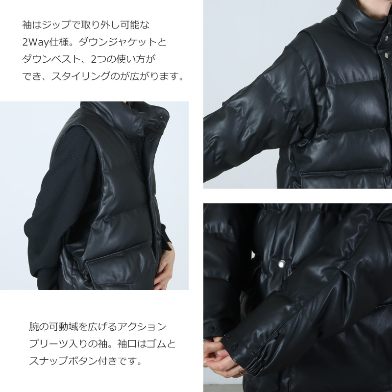 DAIWA PIER39(ダイワピア39) W's TECH 2WAY SYNTHETIC SKIN DOWN JACKET