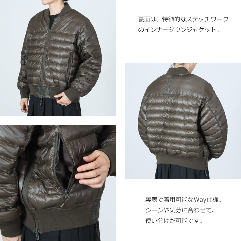 DAIWA PIER39(ダイワピア39) W's TECH REVERSIBLE MA-1 INNER DOWN JACKET