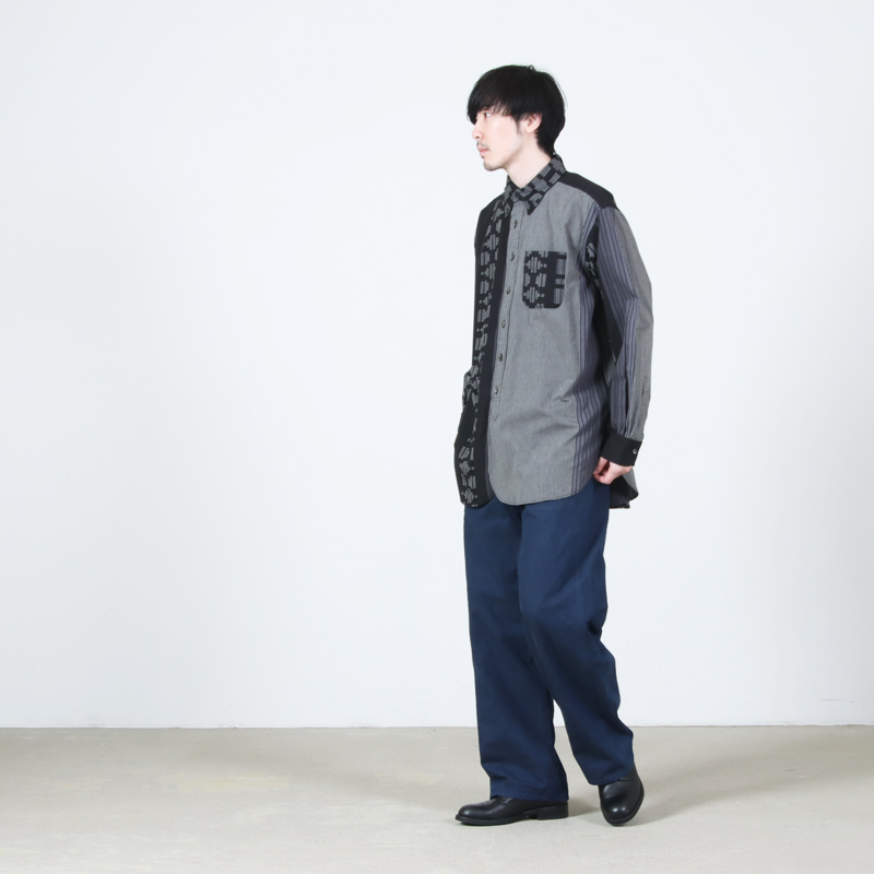ENGINEERED GARMENTS(エンジニアードガーメンツ) 19 Century BD Shirt - Multi Pattern Stripe Jacquard